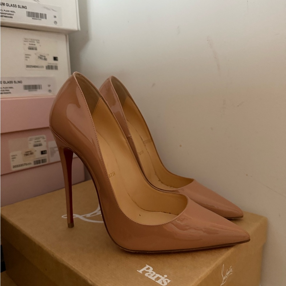 Christian Louboutin Blush Pink Stiletto Heels